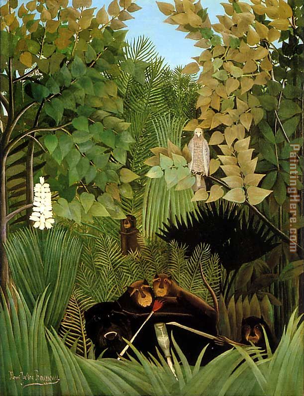 The Merry Jesters painting - Henri Rousseau The Merry Jesters art painting